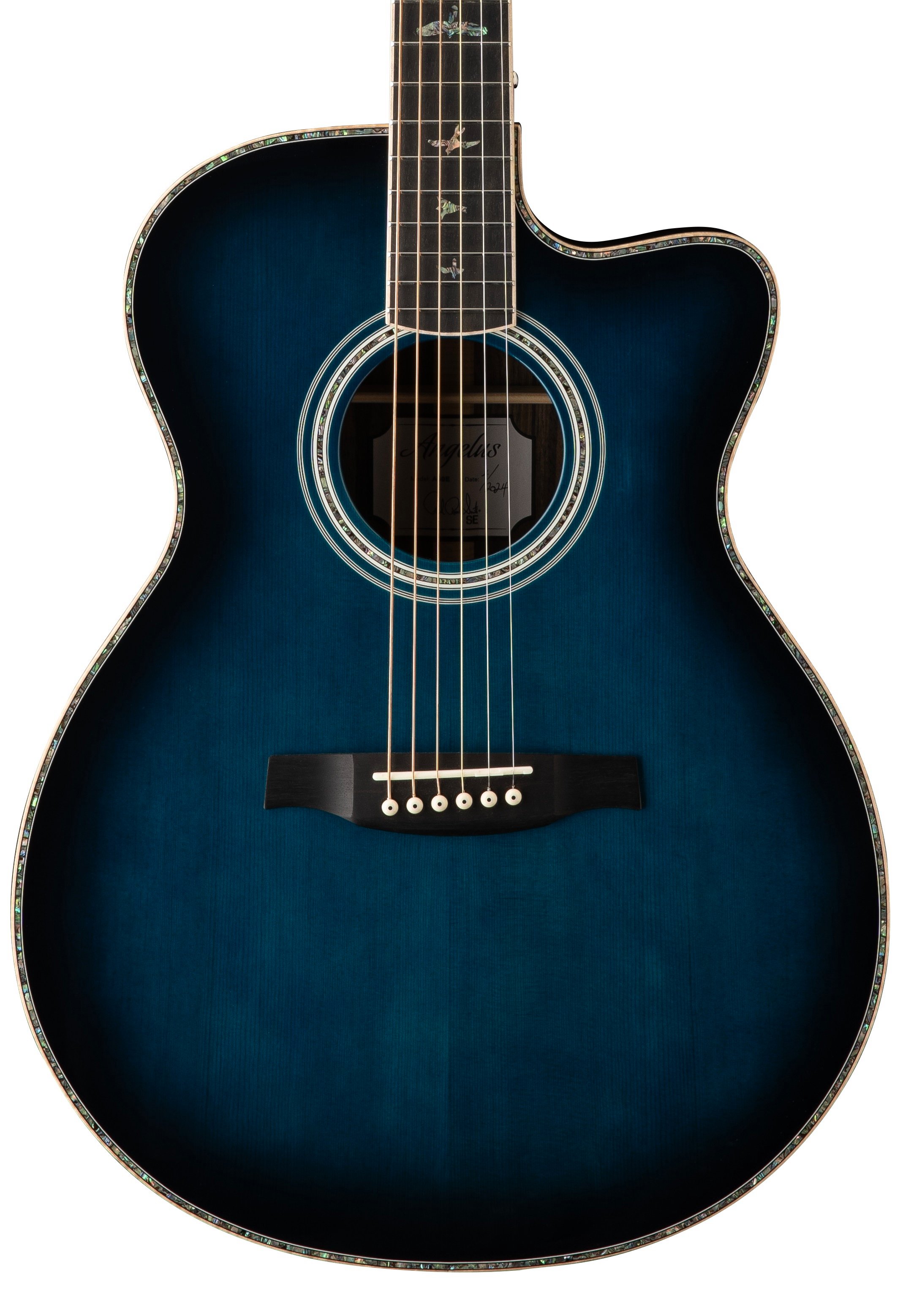 PRS SE A60 Angelus Electro Acoustic in Cobalt Blue Burst